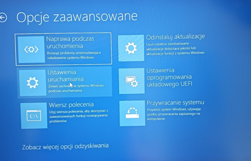 Odinstaluj aktualizacje